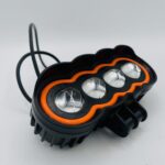 4 Lens LED Motorcycle Fog Light – High Power Projector Auxiliary Driving Light with Amber DRL