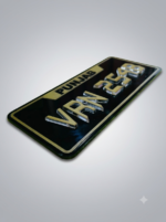 GOLDEN NUMBER PLATE FRONT BACK PAIR - Image 2