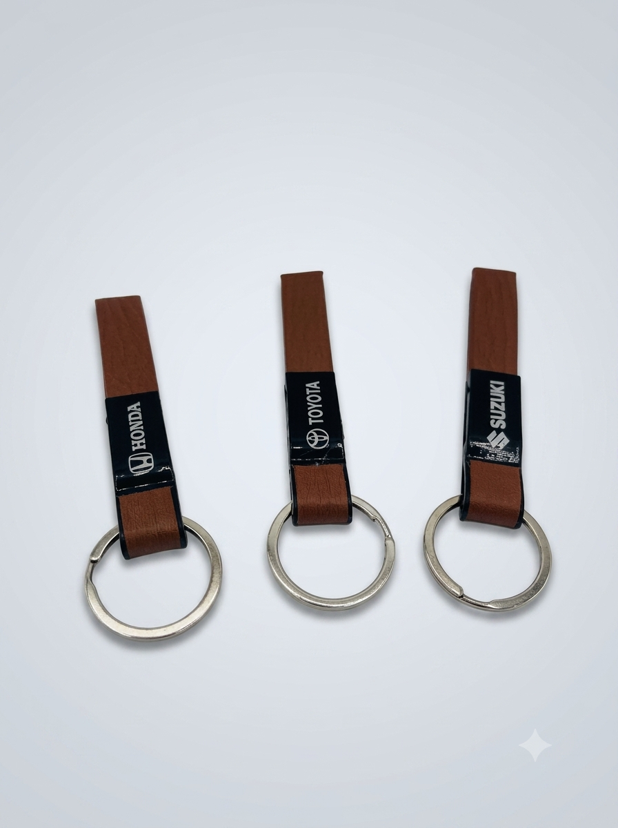 Gemini_Generated_Image_2bwkd42bwkd42bwk METAL AND LEATHER KEY CHAIN - Image 1