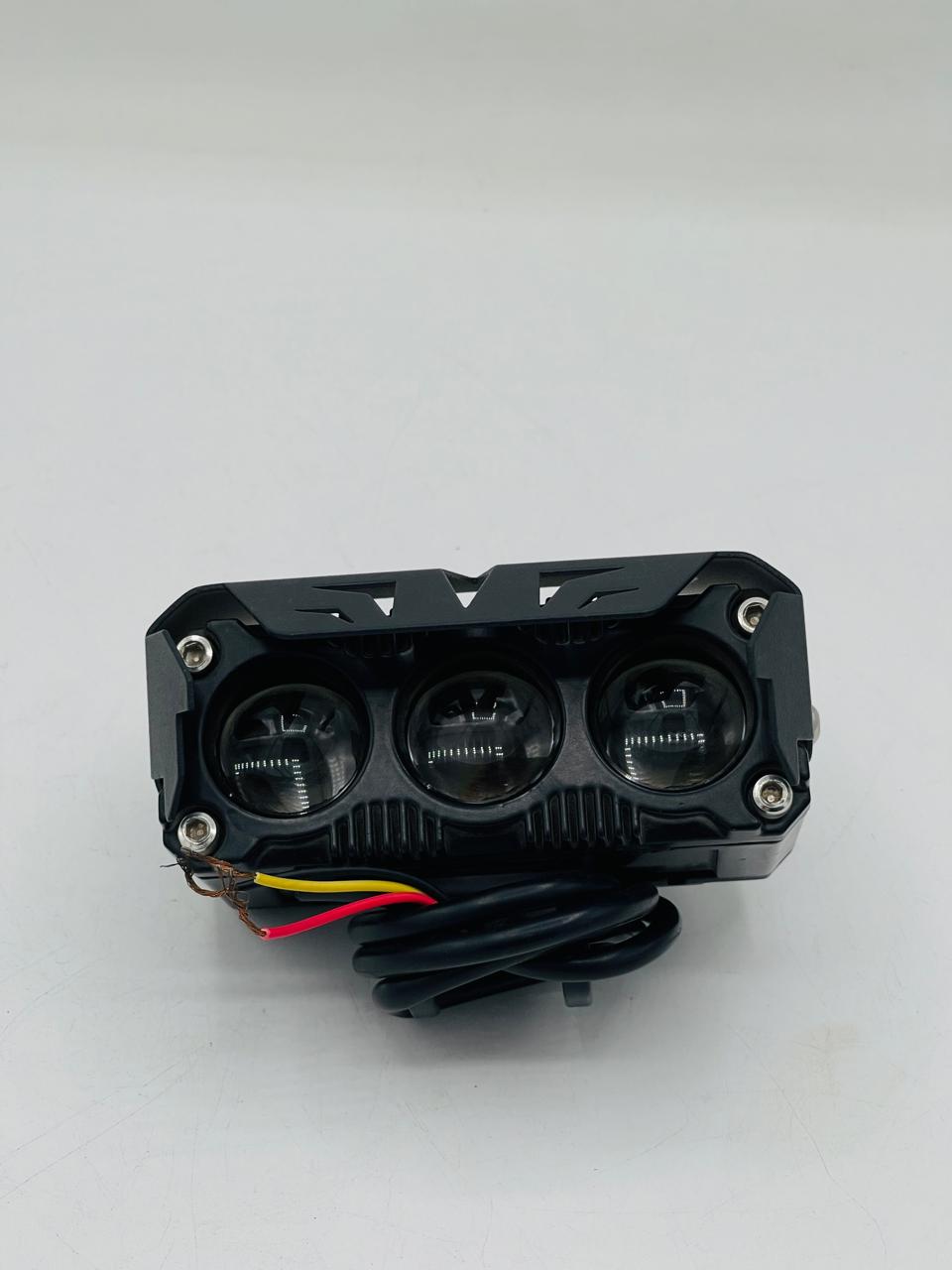59017e50-91eb-45b1-8450-7135943de842 HJG Metal 3 Lens LED White & Fog Light - Image 1