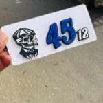 NAME PLATE 3D PLASTIC CUSTOMIZE BACK PLATE