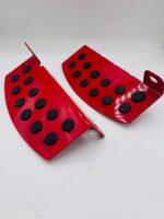 Universal CNC Aluminum Motorcycle Footrest (Paidan) | Red Anti-Slip Bike Foot Peg Set