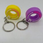 Premium Silicone Wrist Coil Keychain | Stretch Bracelet Key Ring | Soft Silicone Key Holder for Car & Bike Keys