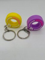 Premium Silicone Wrist Coil Keychain | Stretch Bracelet Key Ring | Soft Silicone Key Holder for Car & Bike Keys